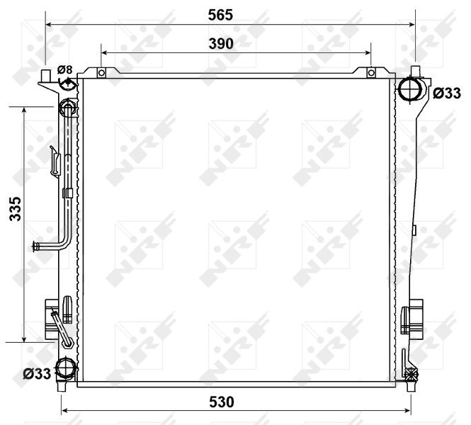 NRF 53163 Radiator, engine cooling