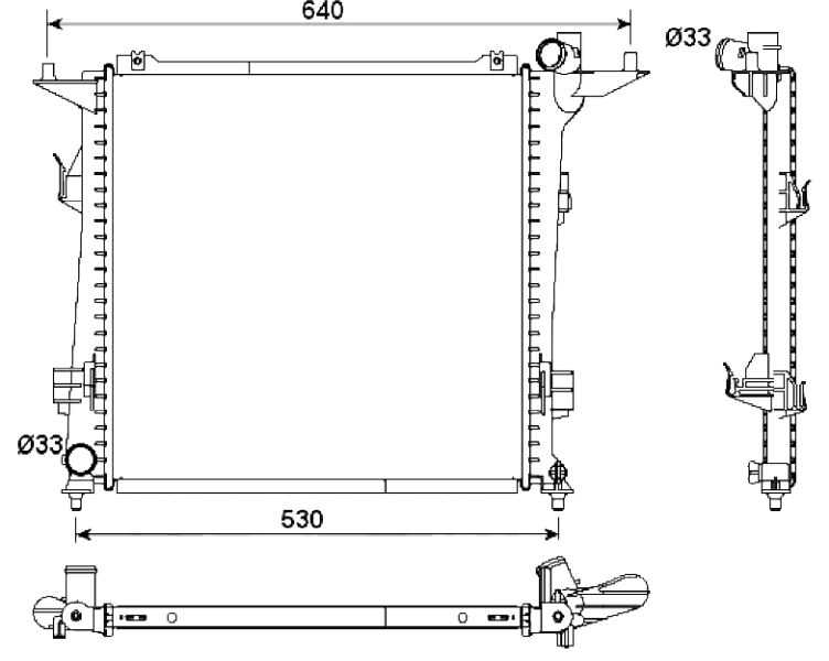 NRF 53164 Radiator, engine cooling
