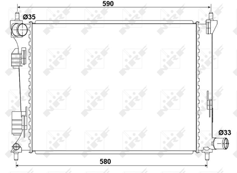 NRF 53166 Radiator, engine cooling