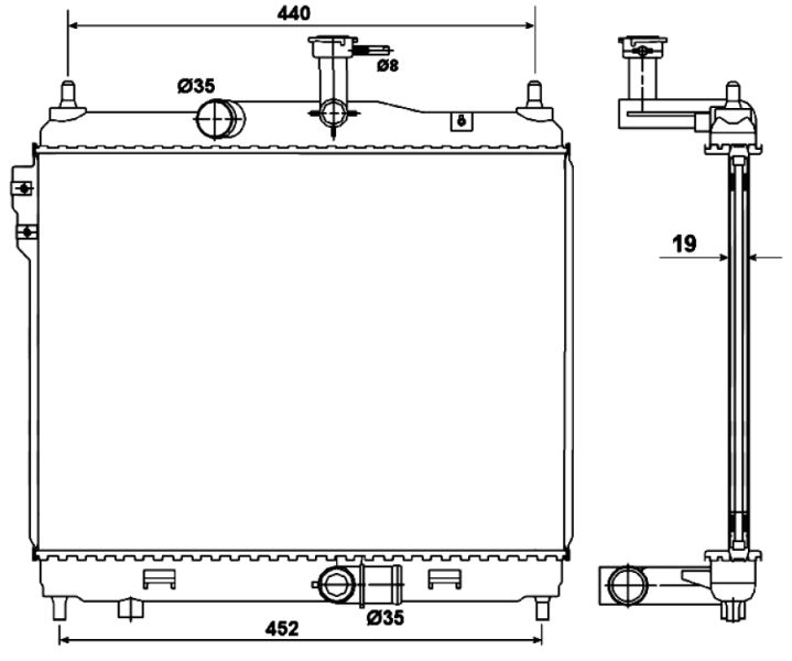 NRF 53169 Radiator, engine cooling