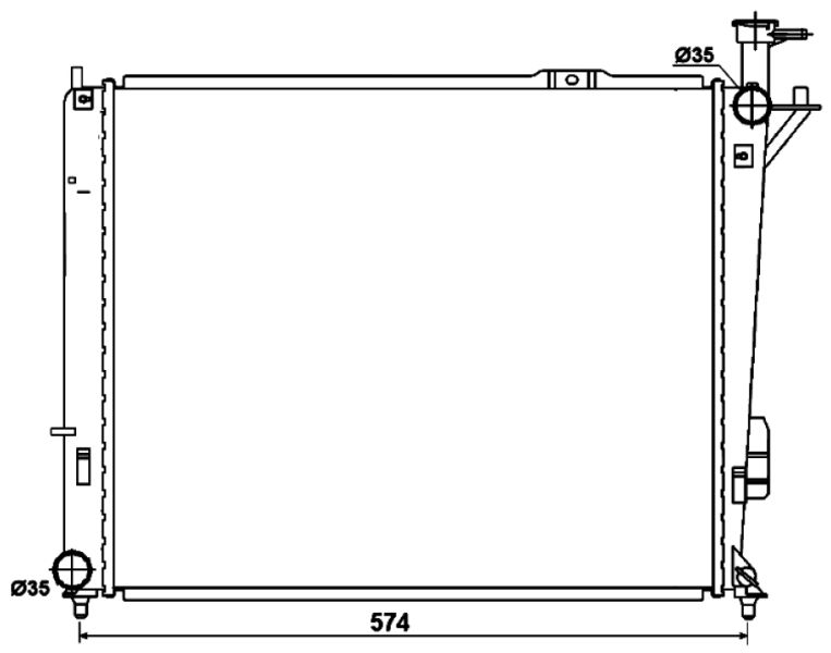 NRF 53174 Radiator, engine cooling