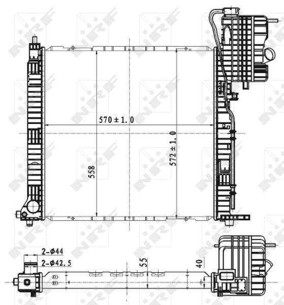 NRF 53176 Radiator, engine cooling
