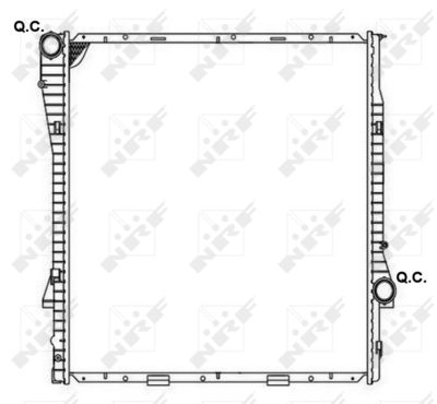 Radiator, engine cooling NRF 53183