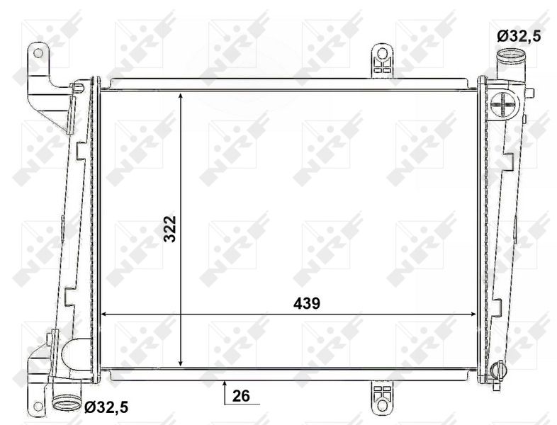 NRF 53193 Radiator, engine cooling