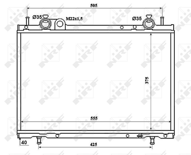 NRF 53201 Radiator, engine cooling