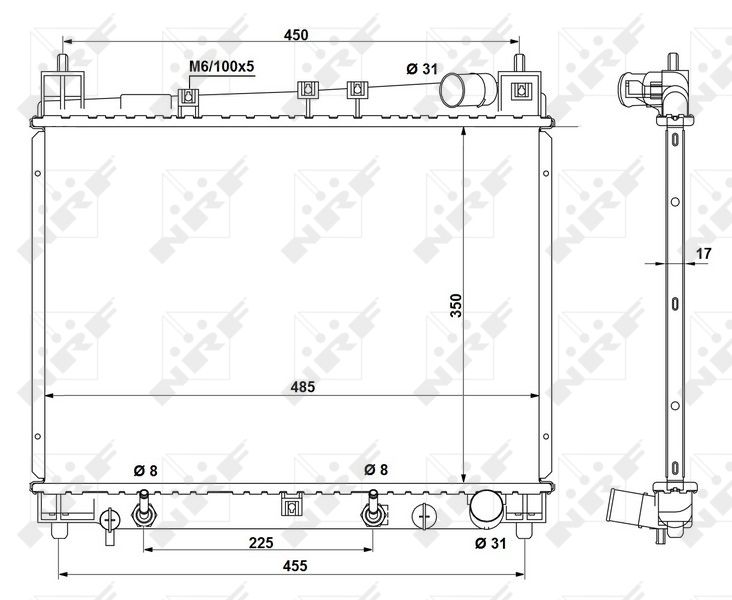 NRF 53212 Radiator, engine cooling