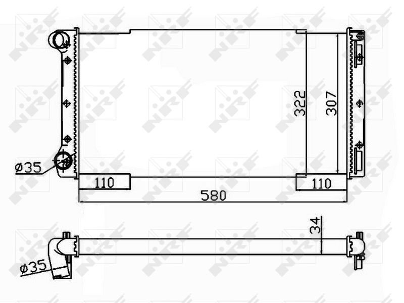 NRF 53229 Radiator, engine cooling