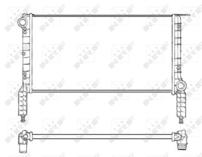 Radiator, engine cooling NRF 53232
