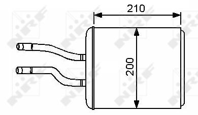 Heat Exchanger, interior heating NRF 53244