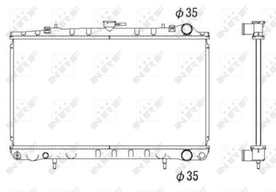 Radiator, engine cooling NRF 53271