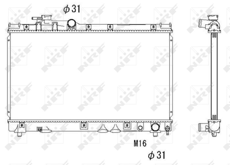NRF 53273 Radiator, engine cooling