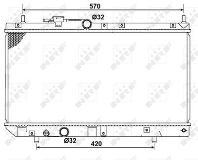 Radiator, engine cooling NRF 53277