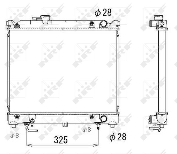 NRF 53280 Radiator, engine cooling