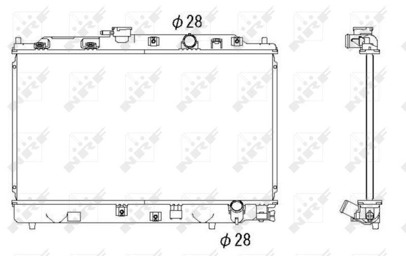 NRF 53286 Radiator, engine cooling