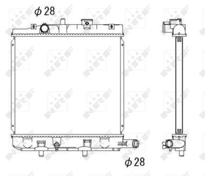 Radiator, engine cooling NRF 53291