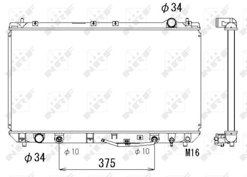 NRF 53302 Radiator, engine cooling