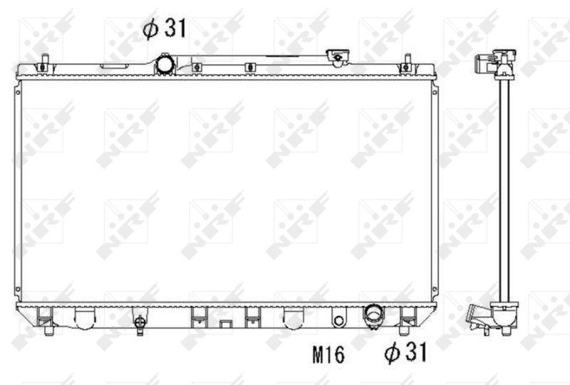 NRF 53307 Radiator, engine cooling