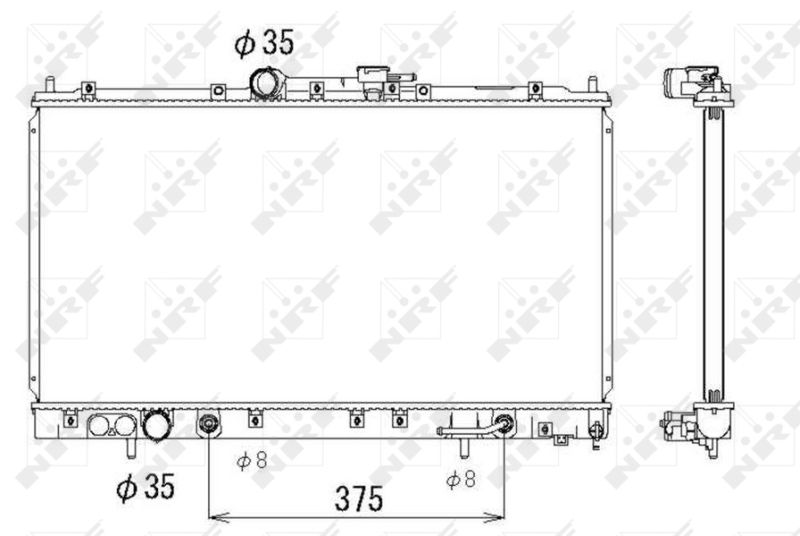NRF 53313 Radiator, engine cooling
