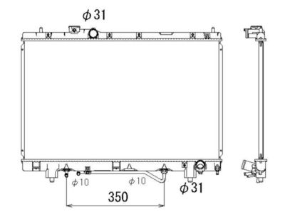 Radiator, engine cooling NRF 53318
