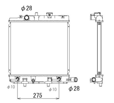 Radiator, engine cooling NRF 53323