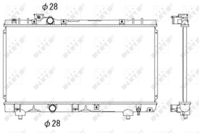 Radiator, engine cooling NRF 53338