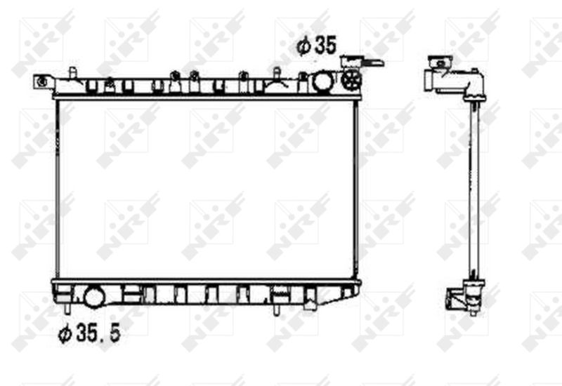 NRF 53341 Radiator, engine cooling