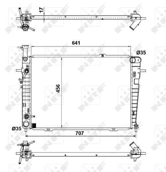 NRF 53342 Radiator, engine cooling