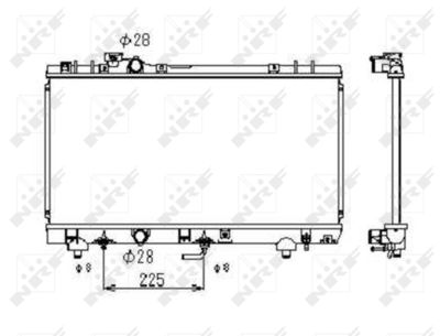 Radiator, engine cooling NRF 53349