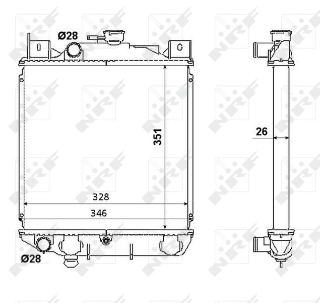 NRF 53350 Radiator, engine cooling