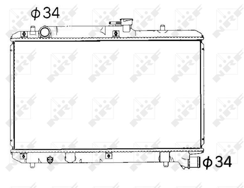 NRF 53351 Radiator, engine cooling