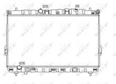 Radiator, engine cooling NRF 53353