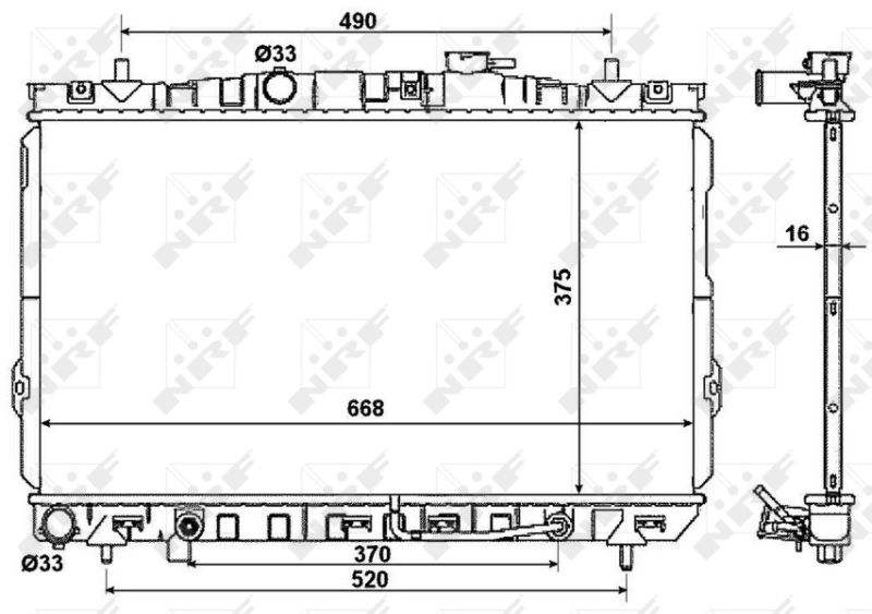NRF 53356 Radiator, engine cooling