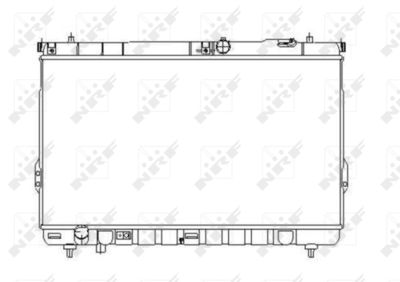 Radiator, engine cooling NRF 53358