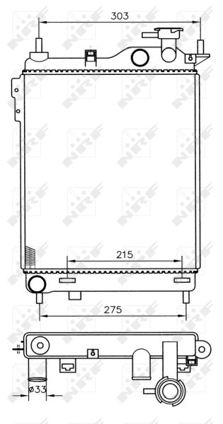 NRF 53359 Radiator, engine cooling