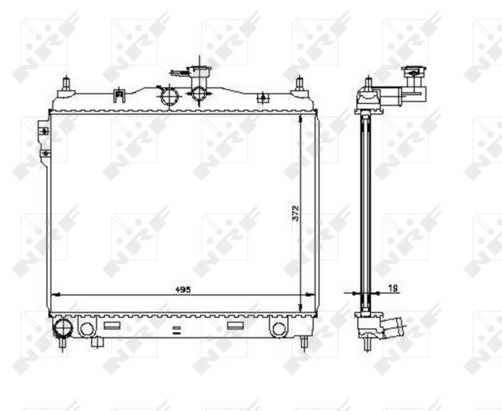 NRF 53361 Radiator, engine cooling
