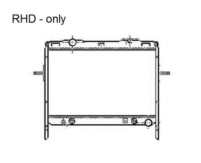 Radiator, engine cooling NRF 53369