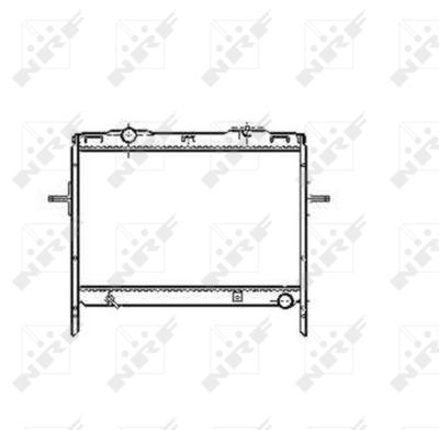 Radiator, engine cooling NRF 53370