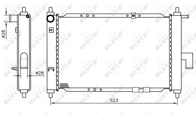 NRF 53375 Radiator, engine cooling