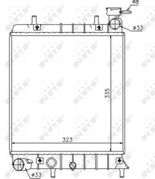 NRF 53376 Radiator, engine cooling