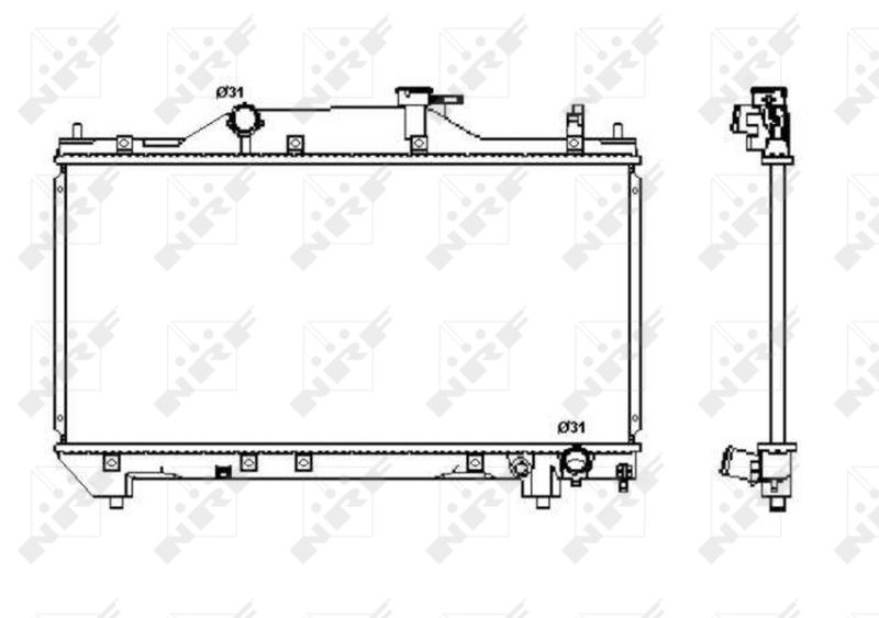 NRF 53380 Radiator, engine cooling