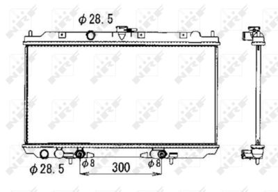 Radiator, engine cooling NRF 53390