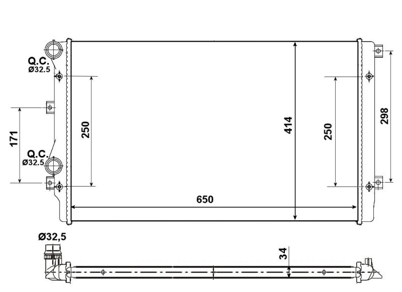 NRF 53406A Radiator, engine cooling