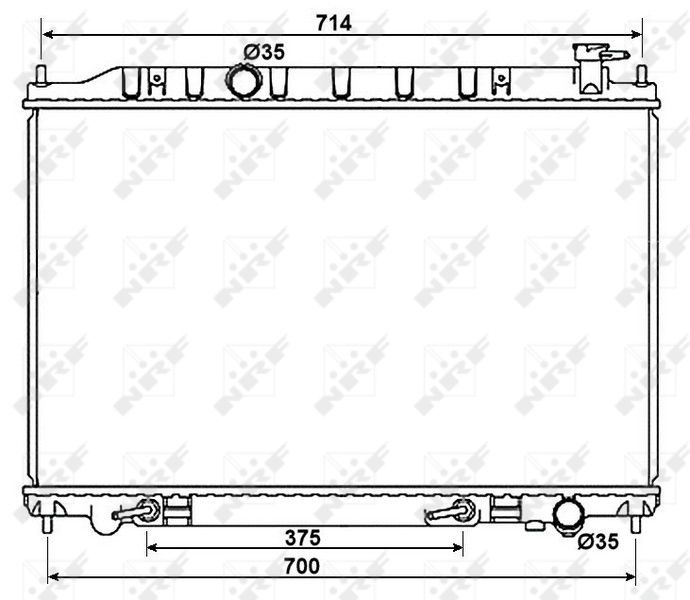NRF 53407 Radiator, engine cooling