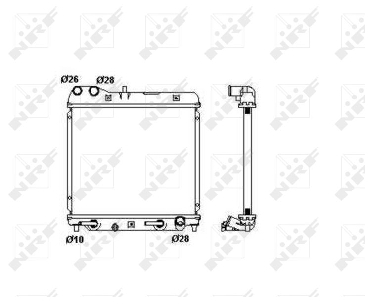 NRF 53408 Radiator, engine cooling