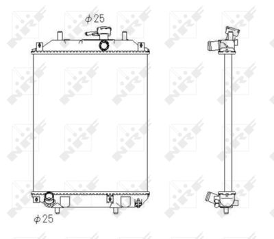 Radiator, engine cooling NRF 53413