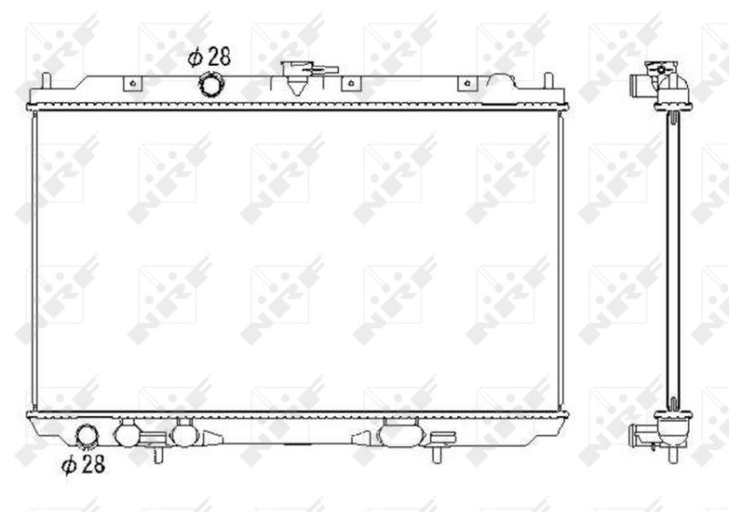 NRF 53435 Radiator, engine cooling