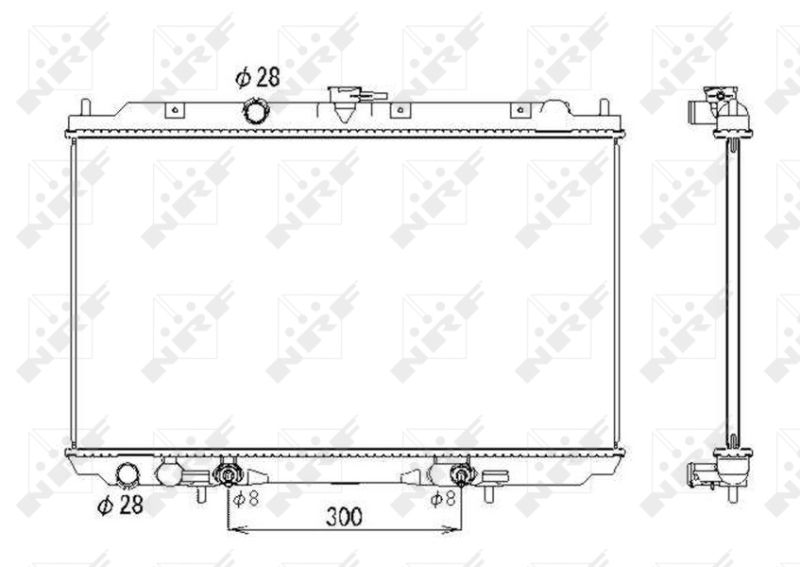 NRF 53436 Radiator, engine cooling