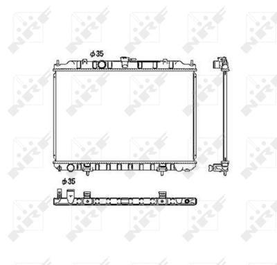 Radiator, engine cooling NRF 53452