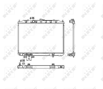Radiator, engine cooling NRF 53453