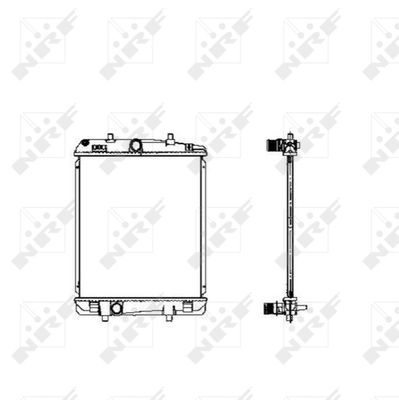 Radiator, engine cooling NRF 53460